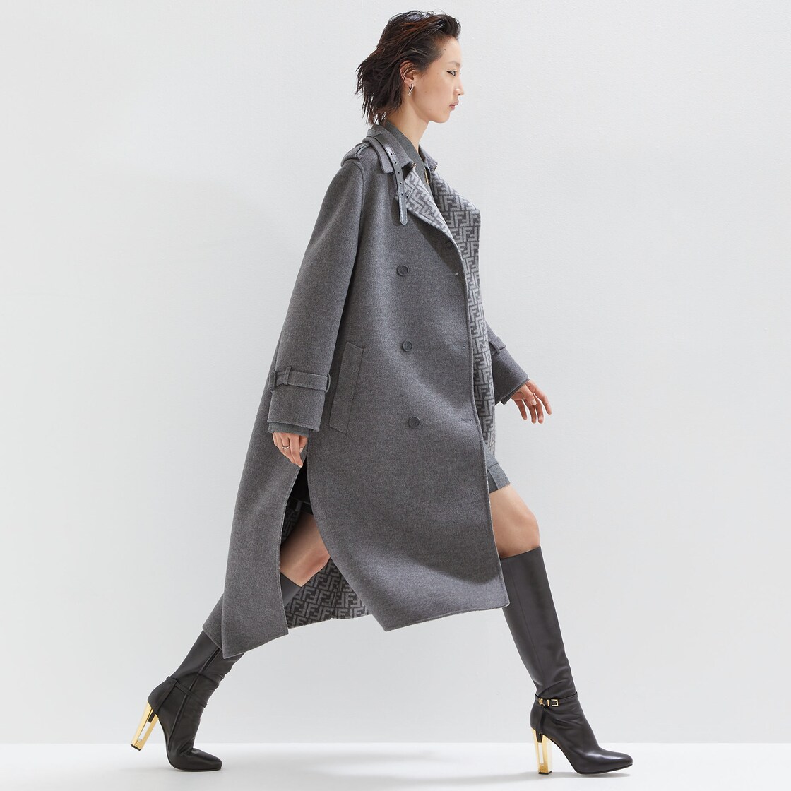 Coat Wool Grey - Image 4/4