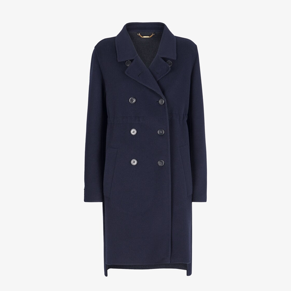 Coat - Blue cashmere coat | Fendi