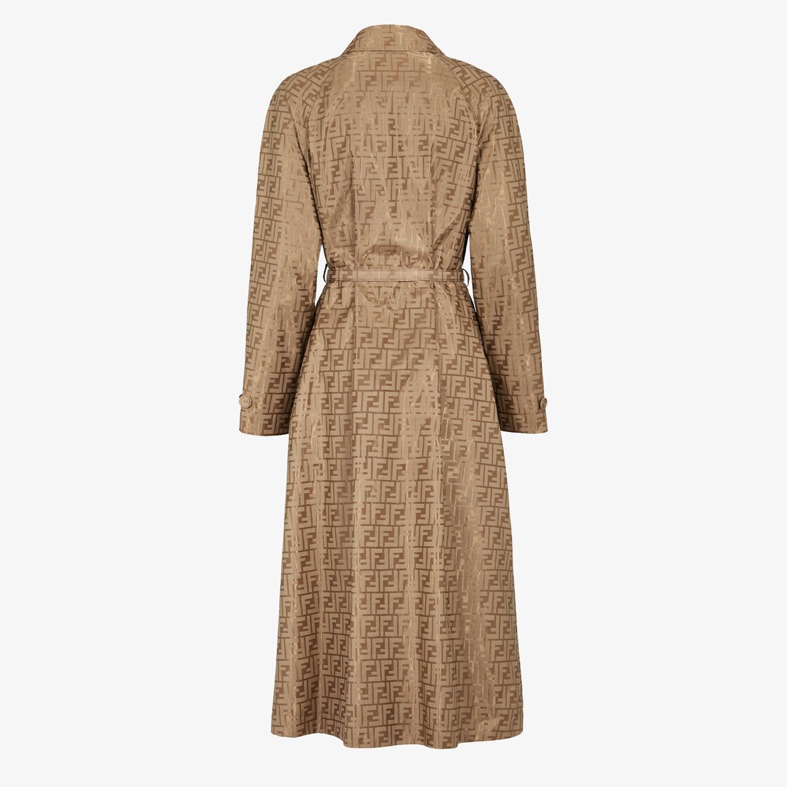 Overcoat Beige FF jacquard fabric trench coat Beige - Image 2/3