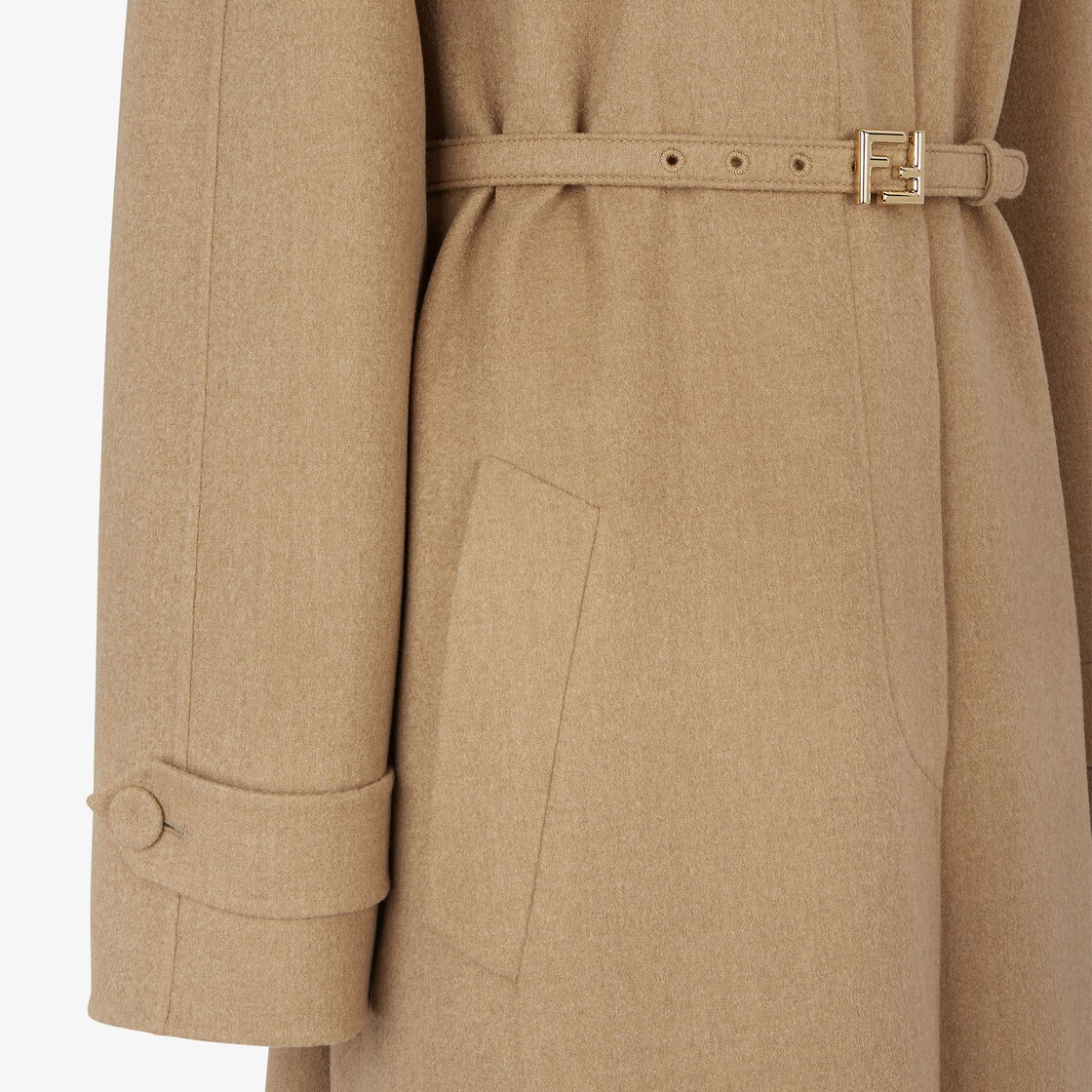 Overcoat Wool Beige - Image 3/4