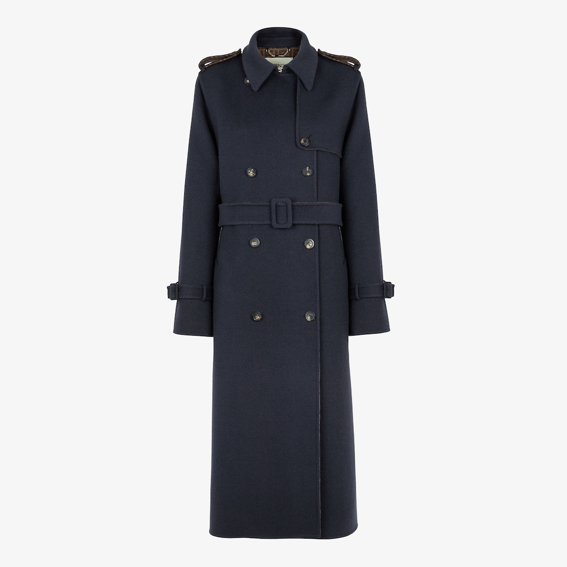 Coat - Blue wool overcoat | Fendi