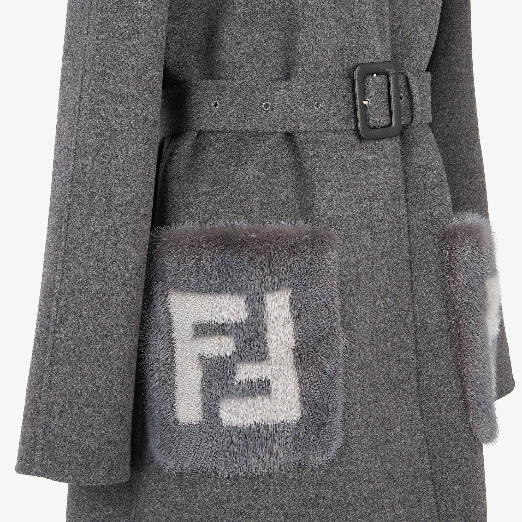 コート ウール グレー | Fendi