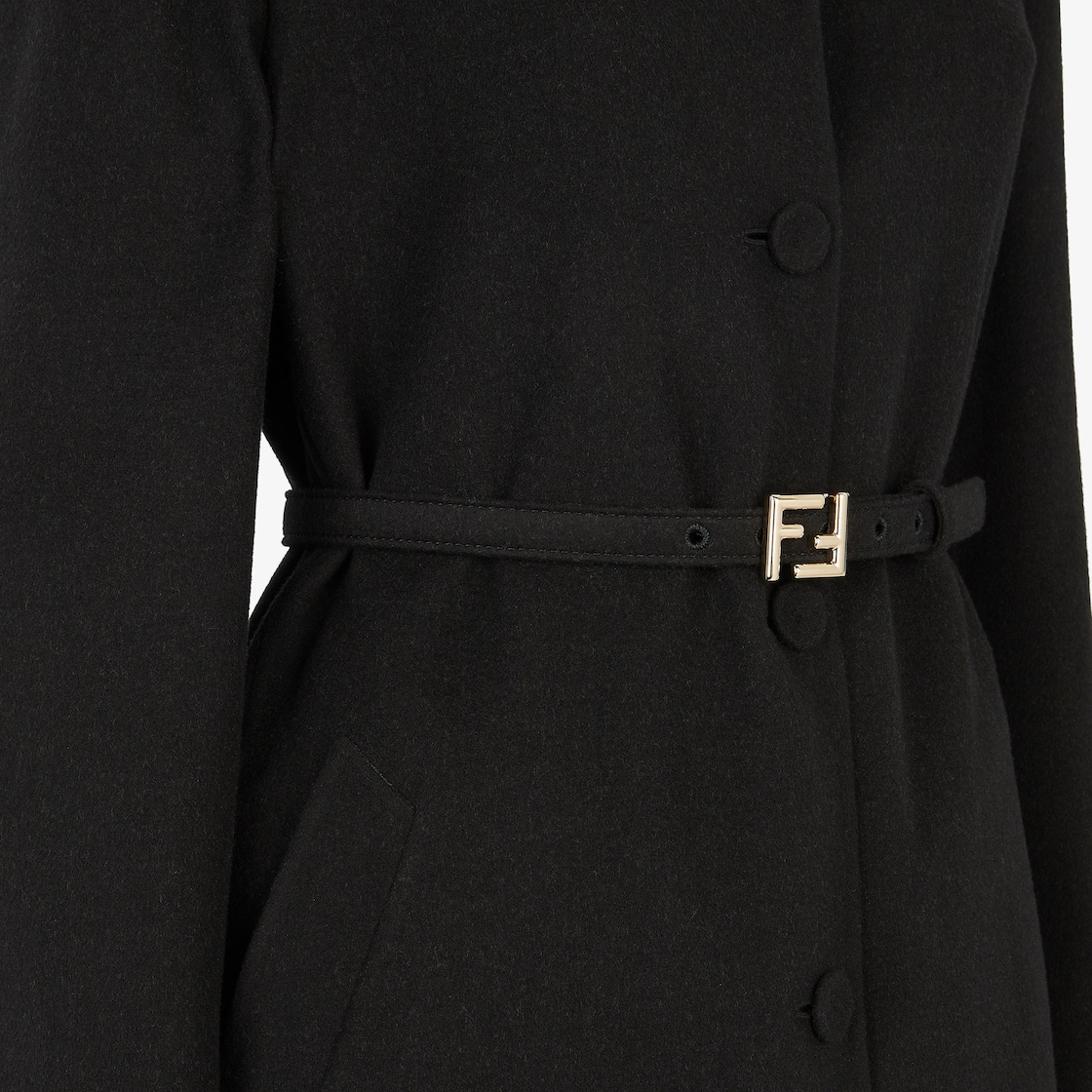 CoatBlack wool overcoat