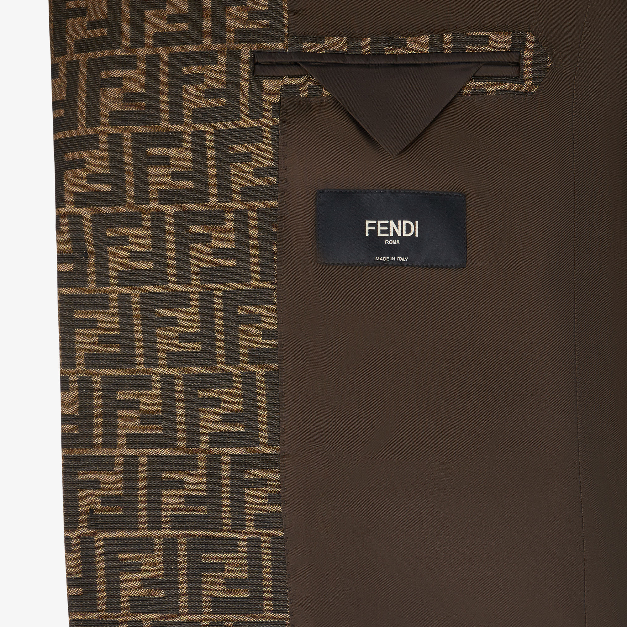 ジャケット - ブラウンファブリック ジャケット | Fendi