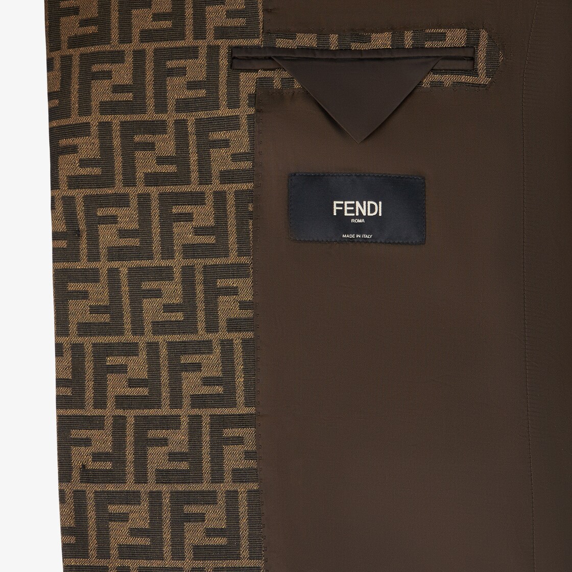 Jacket - Brown fabric blazer | Fendi