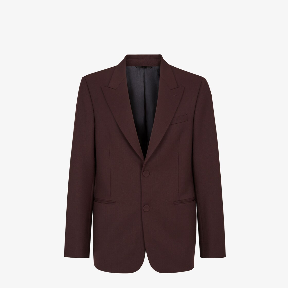 Veste Blazer en laine bordeaux Fendi