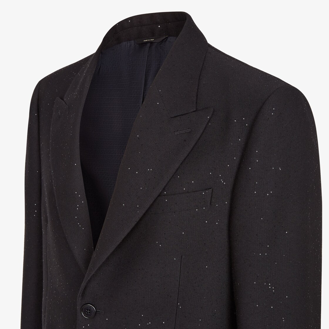 Jacket Black wool blazer with sequins Black - Image 4/5