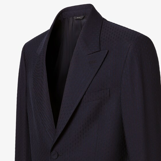 Fendi Regular-fit single-breasted jacket with centre-back vent | Thumbnail 4