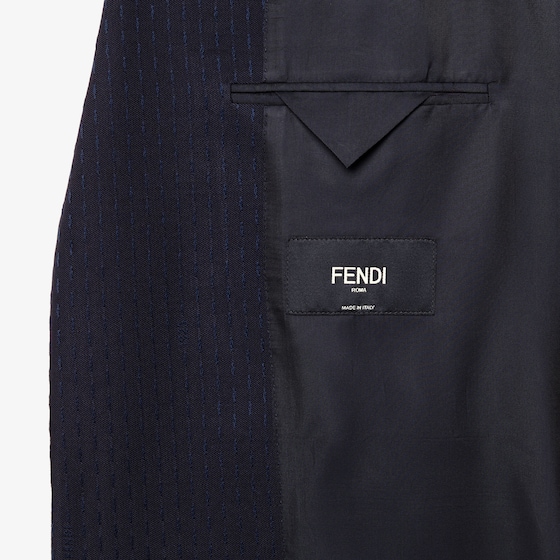 Fendi Regular-fit single-breasted jacket with centre-back vent | Thumbnail 5