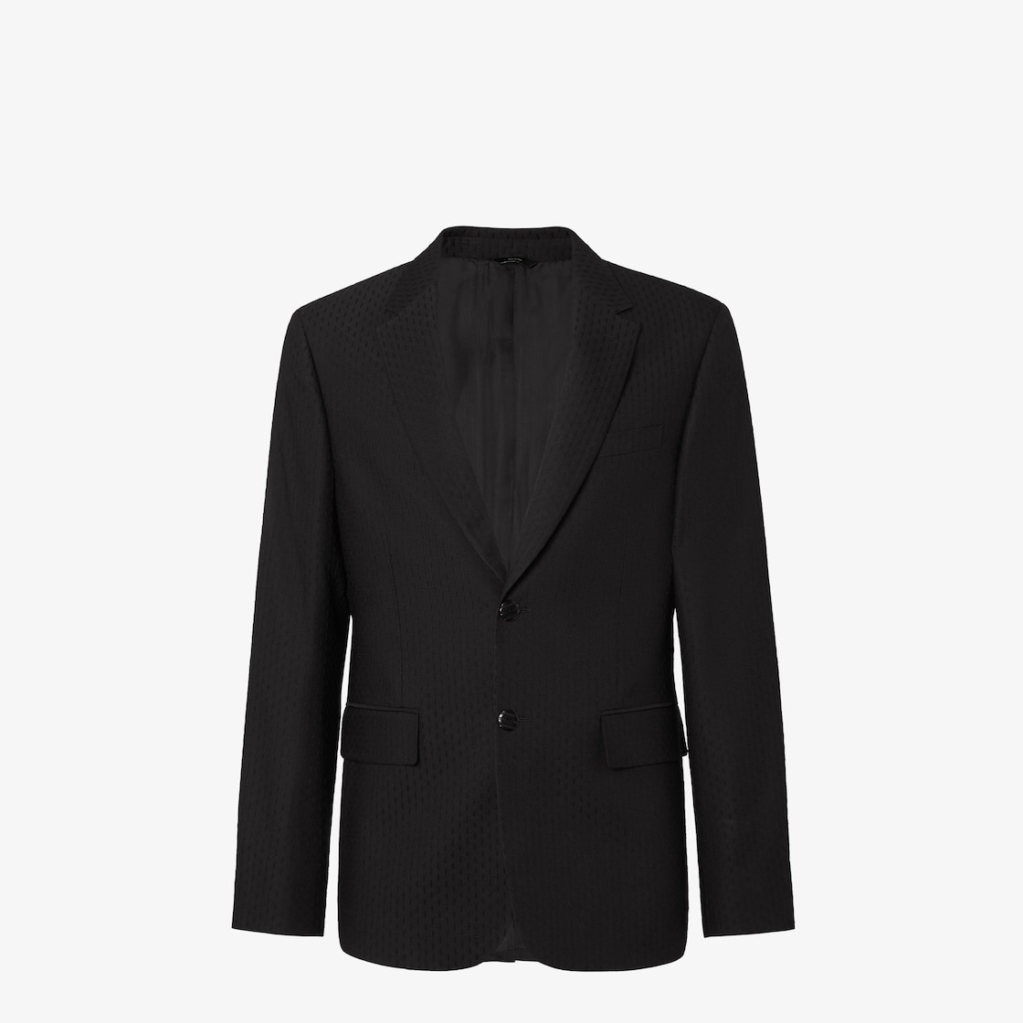 Jacket Black jacquard wool blazer Black - Image 1/5