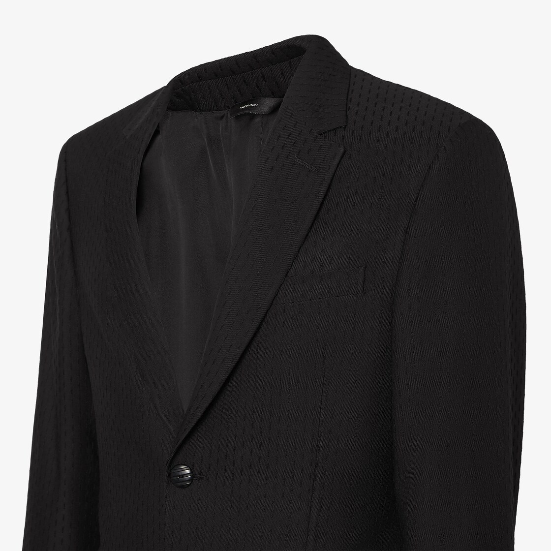 Jacket Black jacquard wool blazer Black - Image 3/5