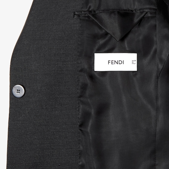 Fendi Tailored-style single-breasted slim-fit jacket with | Thumbnail 5