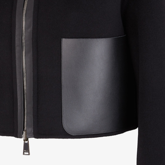 Fendi Reversible cropped, hooded jacket with patch pockets | Thumbnail 3