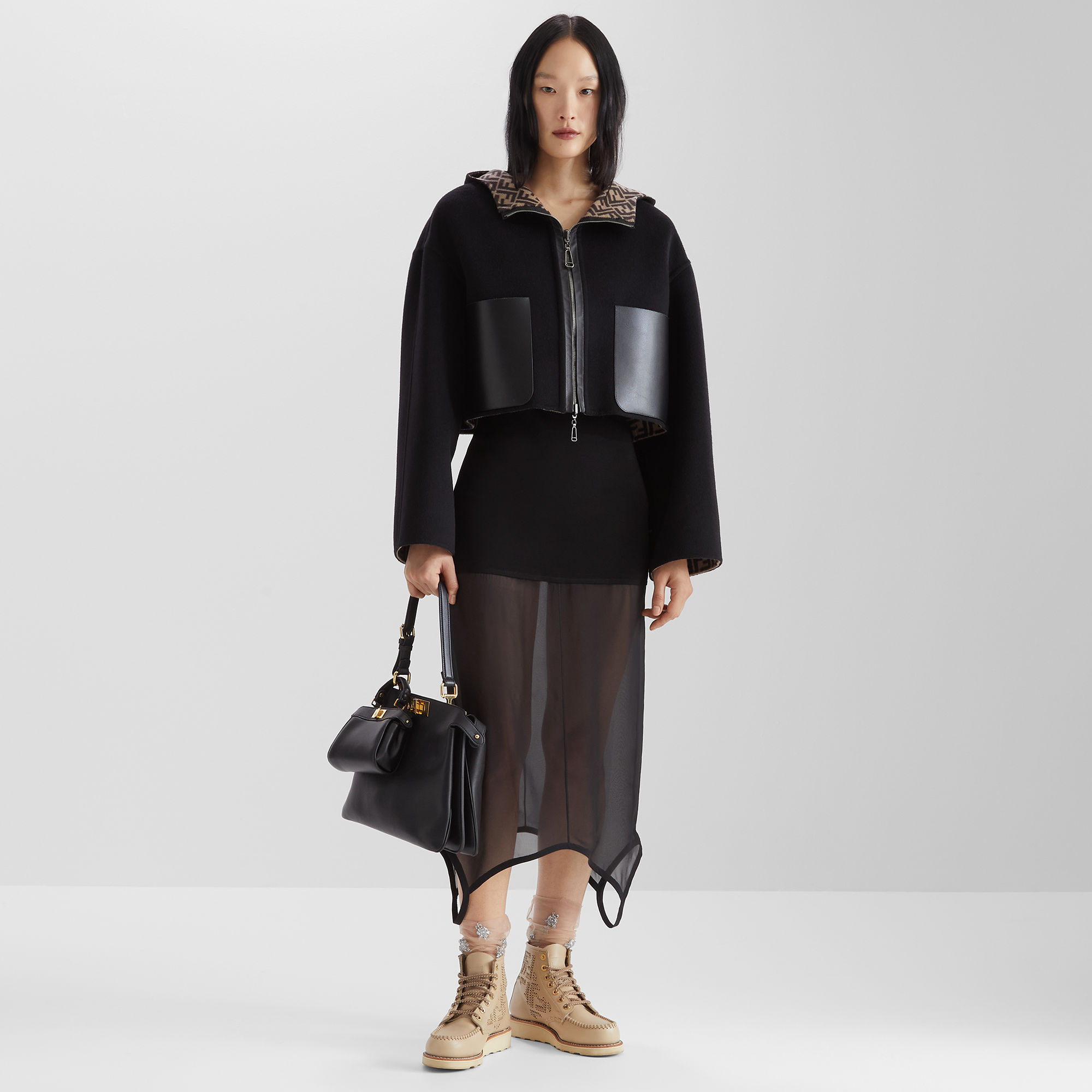 ジャケット ウール ブラック | Fendi ジャケット ウール ブラック | Fendi