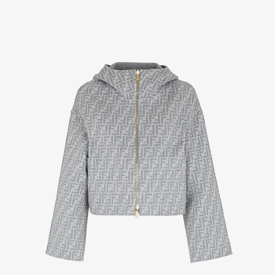 FENDI: reversible nylon jacket - Grey