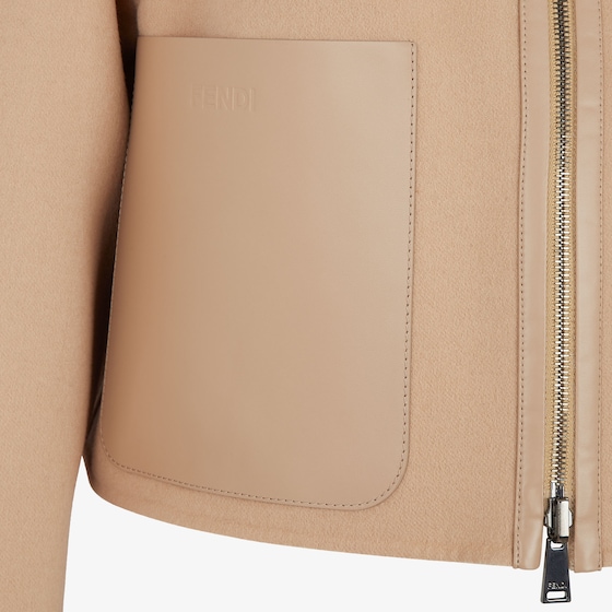 Fendi Reversible cropped, hooded jacket with patch pockets | Thumbnail 3