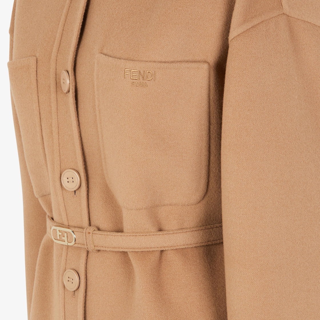 Jacket Go-To Jacket in camel-colour cashmere Beige - Image 3/3