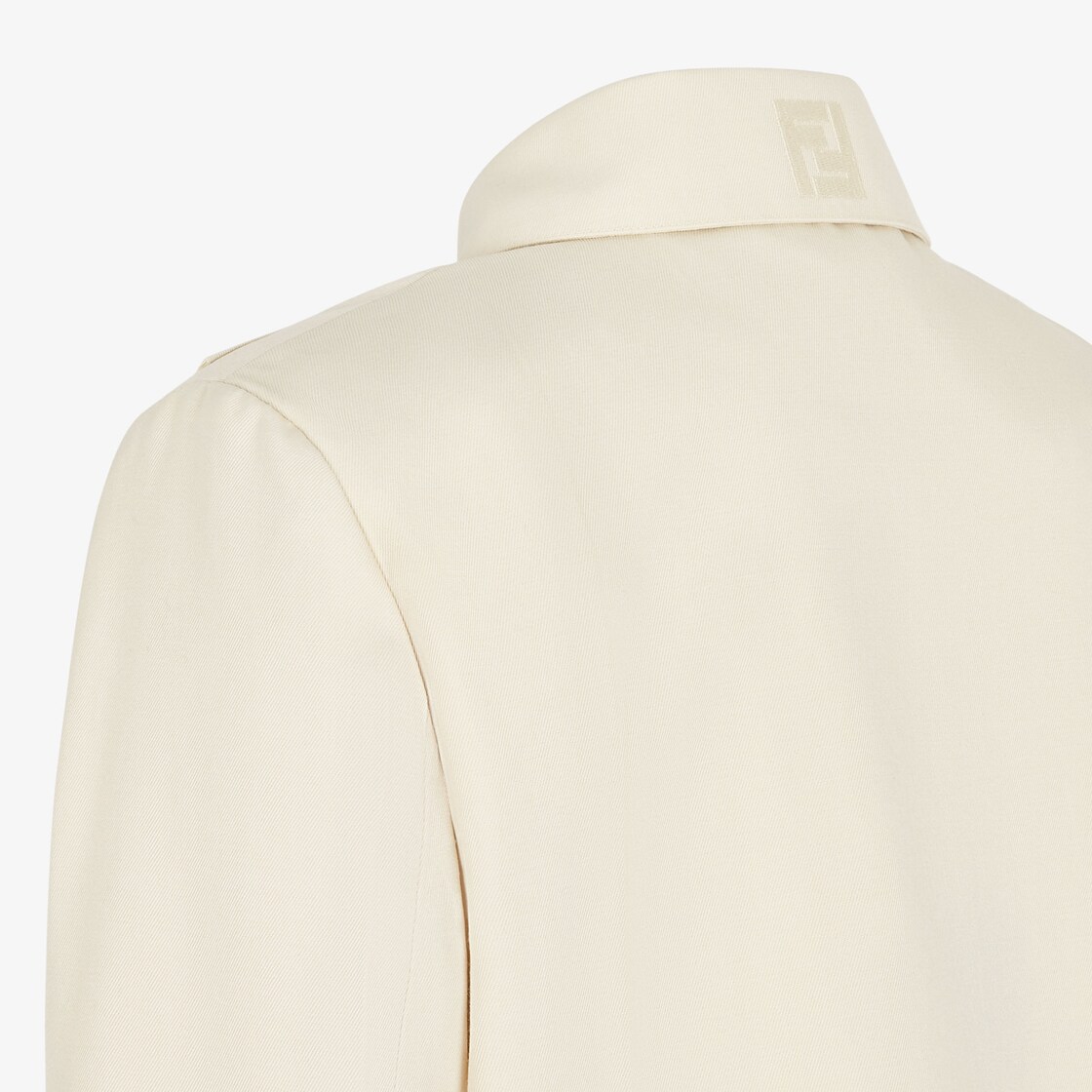 Blouson Cream gabardine jacket White - Image 3/4