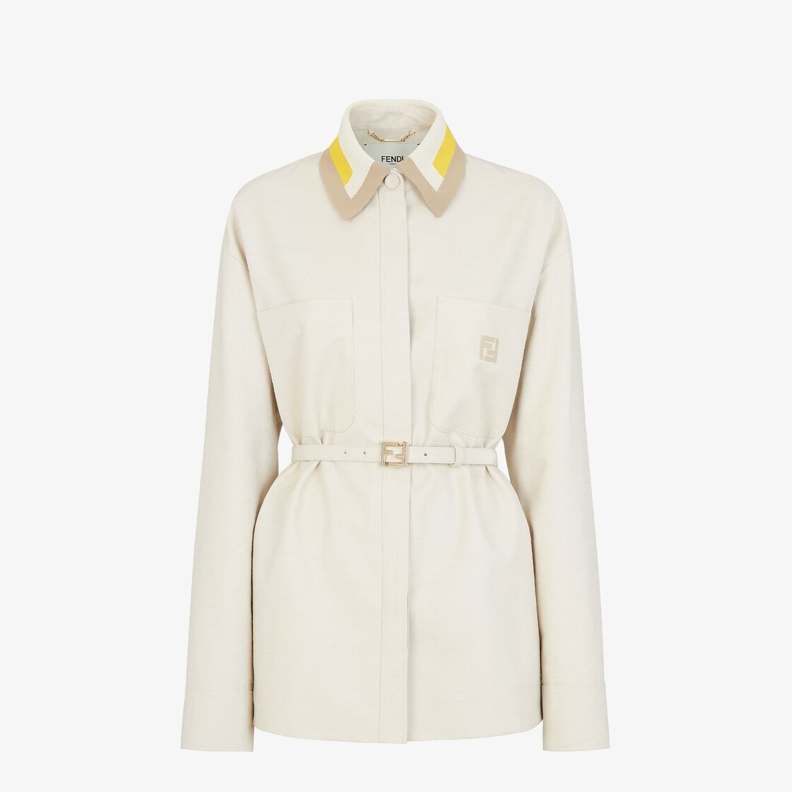 Jacket - Beige cotton Go-To Jacket | Fendi