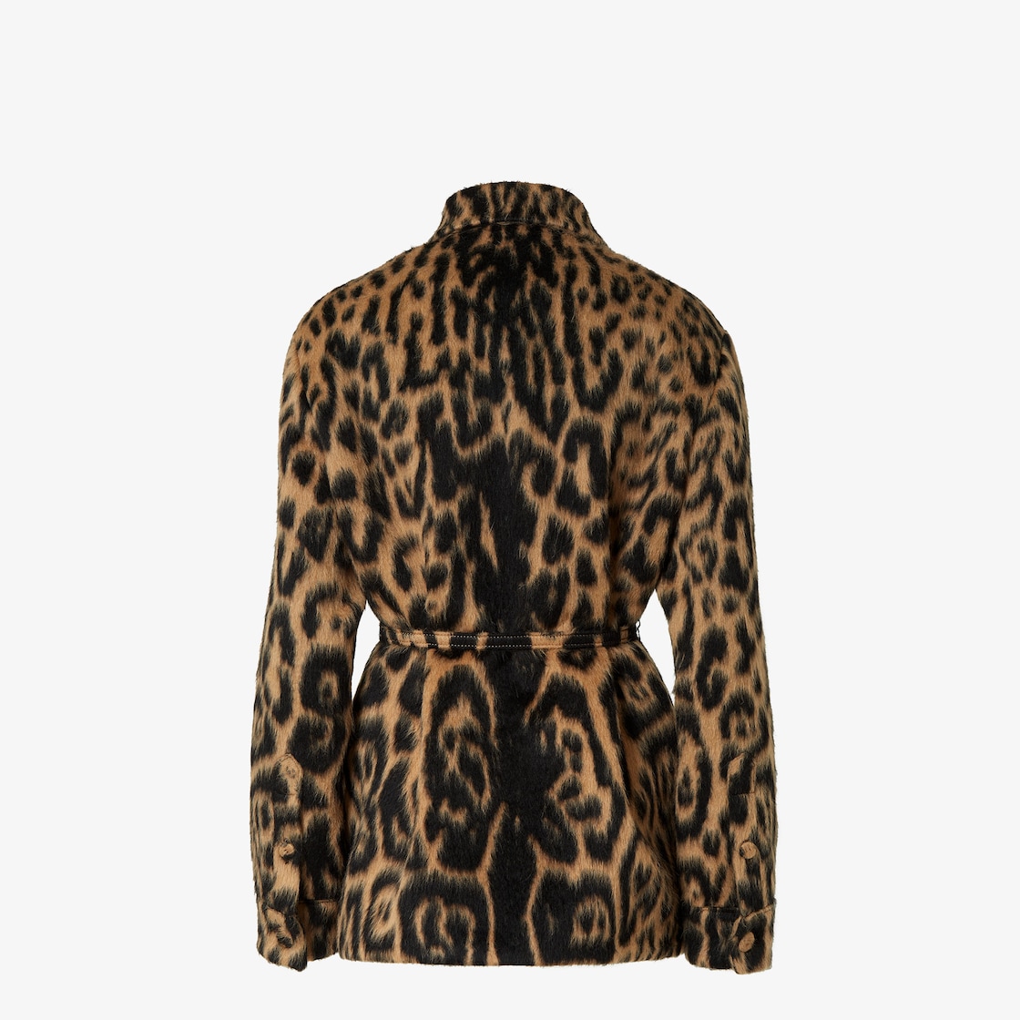 Jacket Go-To Jacket in beige and black Fendi Leo wool Multicolour - Image 2/4