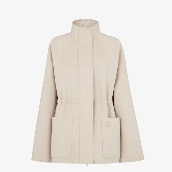 Fendi Parka-style blouson with detachable hood and adjustable
