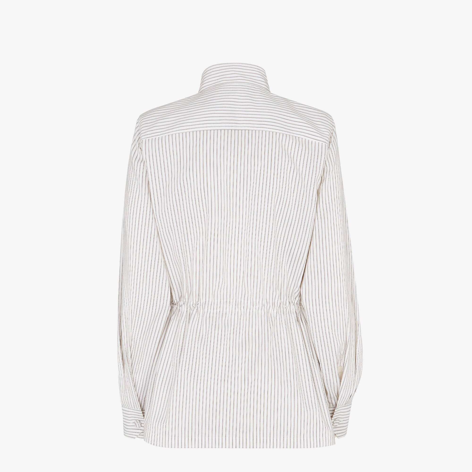 ブルゾン Fendi White Striped Cotton And Silk Blouson Fendi FENDI | White striped cotton and silk blouson | Women