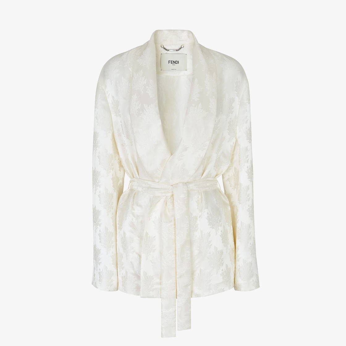 Jacket White silk wrap jacket White - Image 1/4