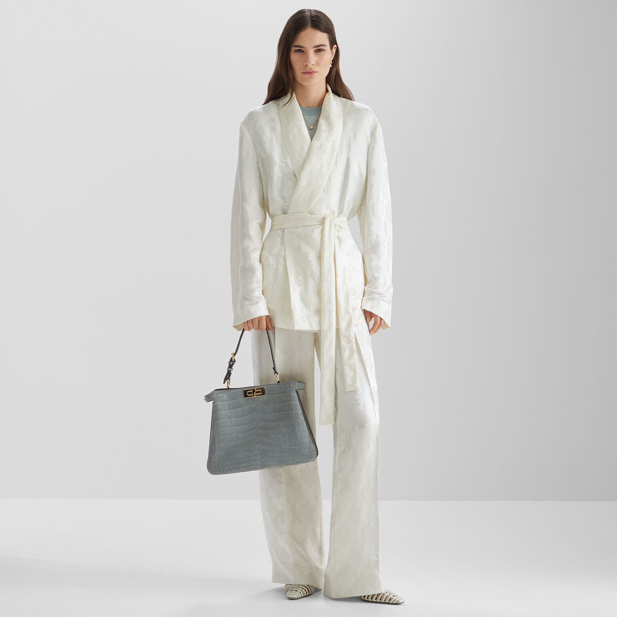 アウターその他 FENDI Jacquard silk blazer with floral motif Bianco FJ7586AC4GF0ZNM_01?wid=2000&