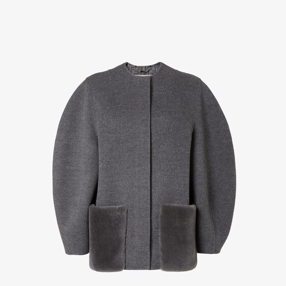 Fendi Blouson In Gray