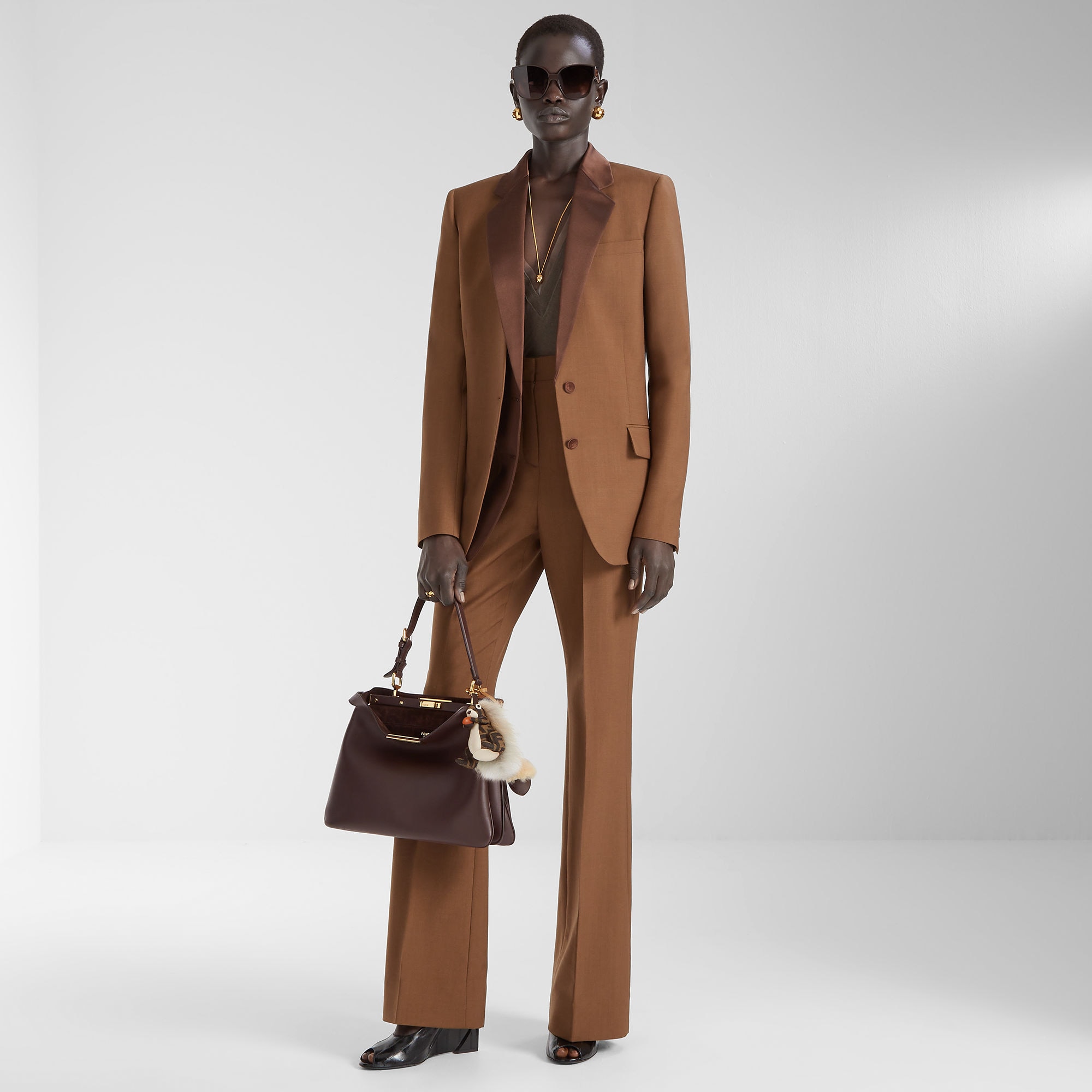 Blazer Wool Brown | Fendi