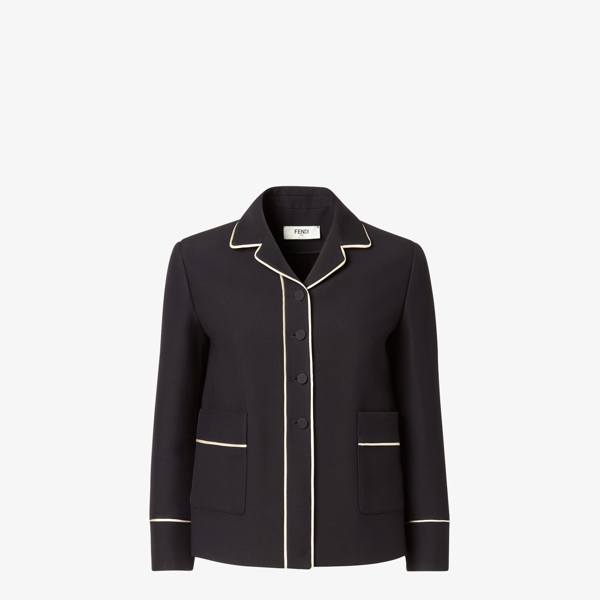Jacket Wool and silk Black | Fendi
