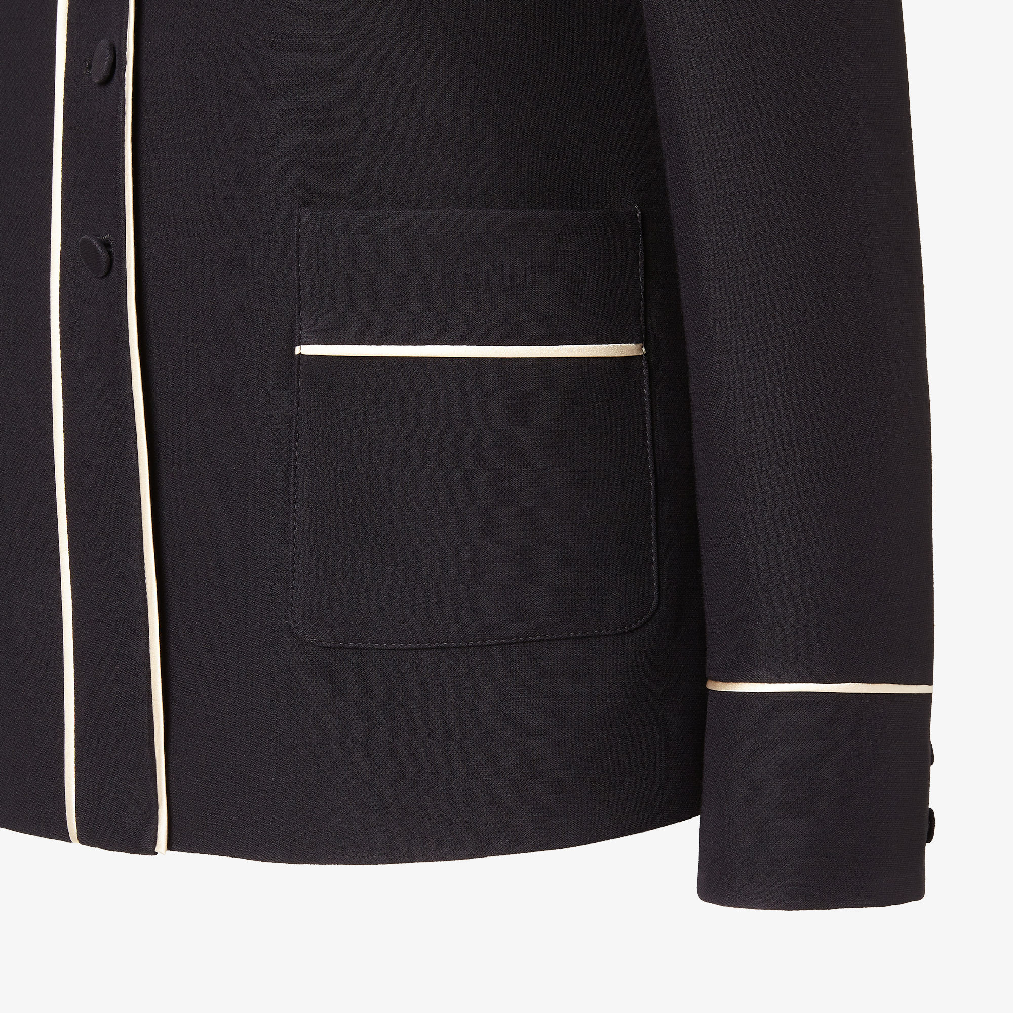 Jacket Wool and silk Black | Fendi