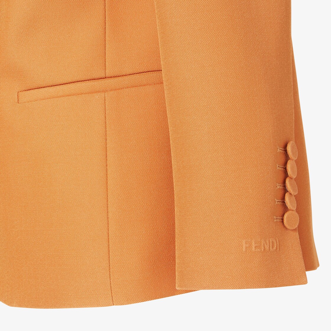 Jacket Orange grain de poudre wool jacket Orange - Image 3/3