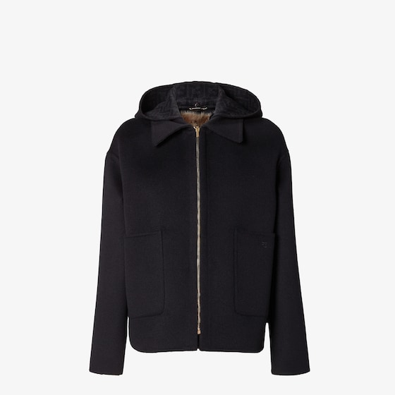 Fendi Short blouson with shirt collar and detachable hood