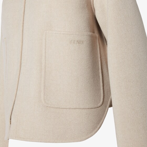 Fendi Short blouson with shirt collar and detachable hood | Thumbnail 3