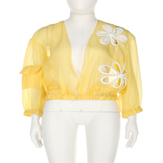 Fendi Bomber jacket-inspired blouson with deep V-neck