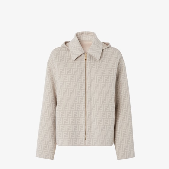 Fendi Reversible short jacket with hood and wide, low-set sleeves | Thumbnail 4