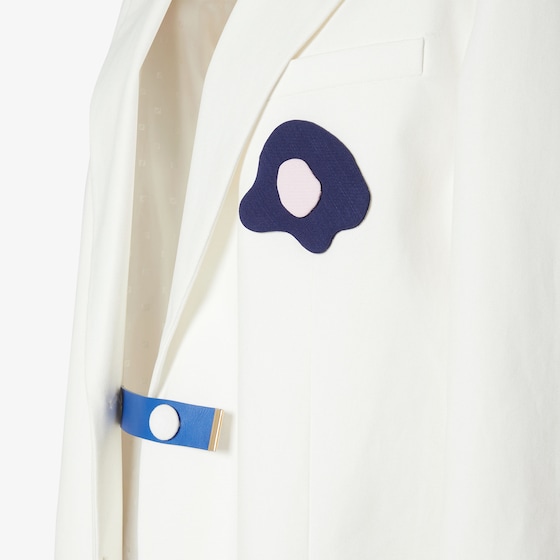 Fendi Single-breasted jacket with peak lapel collar and low | Thumbnail 3