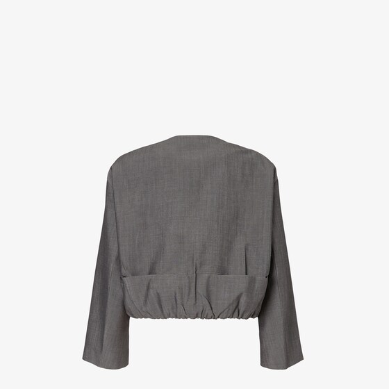 Fendi Short crew-neck jacket with two patch pockets on the front | Thumbnail 2