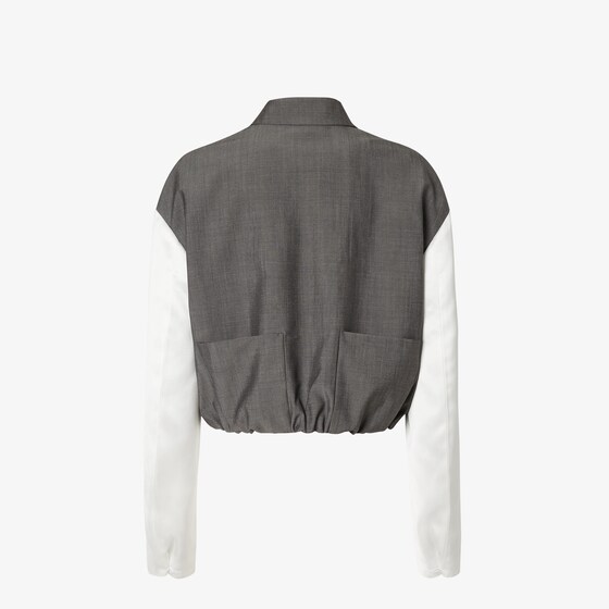 Fendi Cropped single-breasted jacket with shirt collar | Thumbnail 2