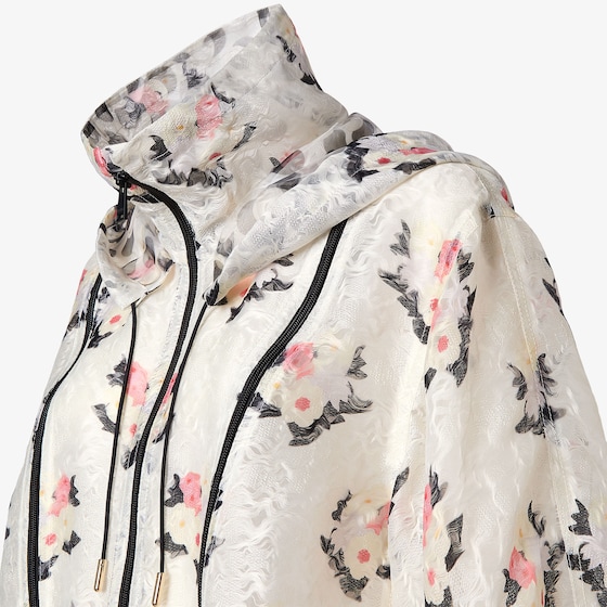 Fendi Parka jacket with high collar and drawstring hood | Thumbnail 3