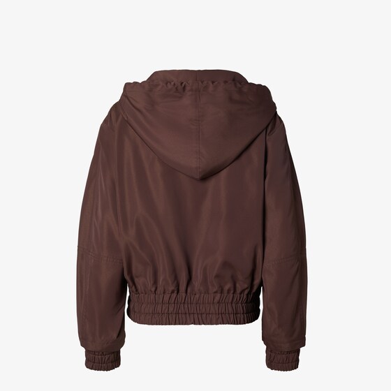 Fendi Cropped bomber jacket with high collar and removable | Thumbnail 2