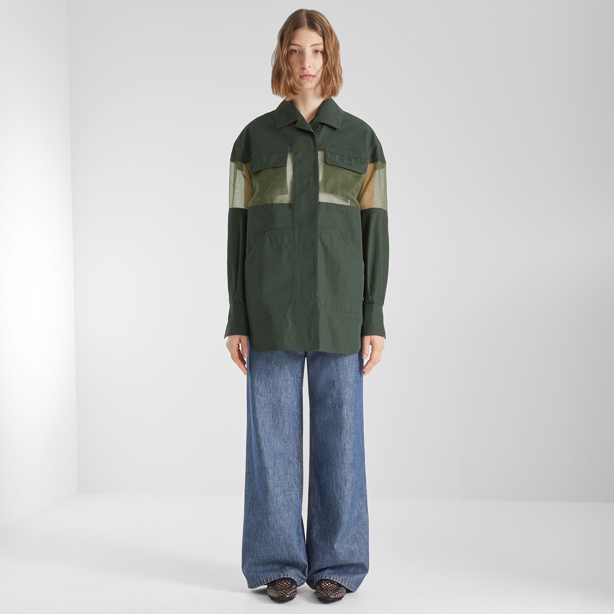 Jacket Technical fabric Green | Fendi