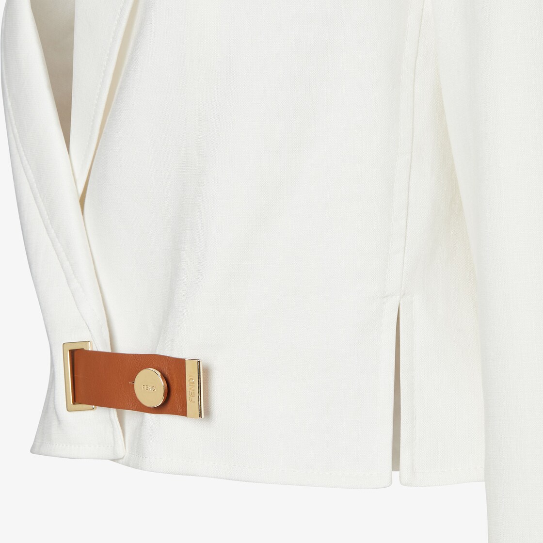 Jacket White cotton and linen jacket White - Image 3/3