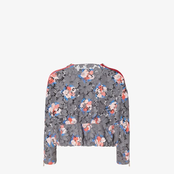 Fendi Short crew-neck jacket with two patch pockets on the front | Thumbnail 2