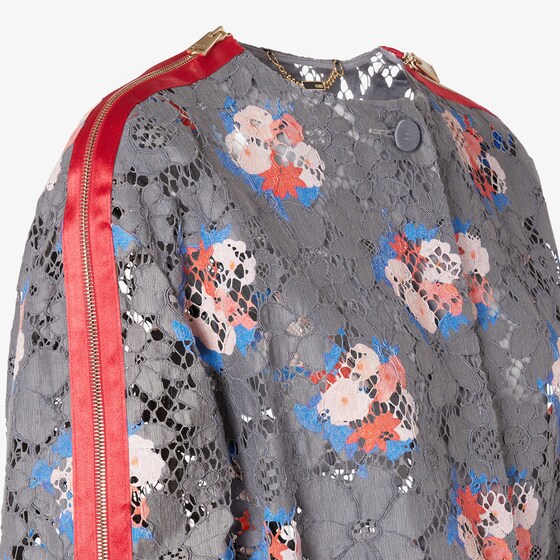 Fendi Short crew-neck jacket with two patch pockets on the front | Thumbnail 3