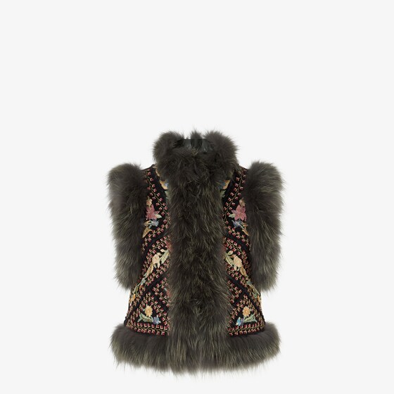 Fendi Gilet In Black