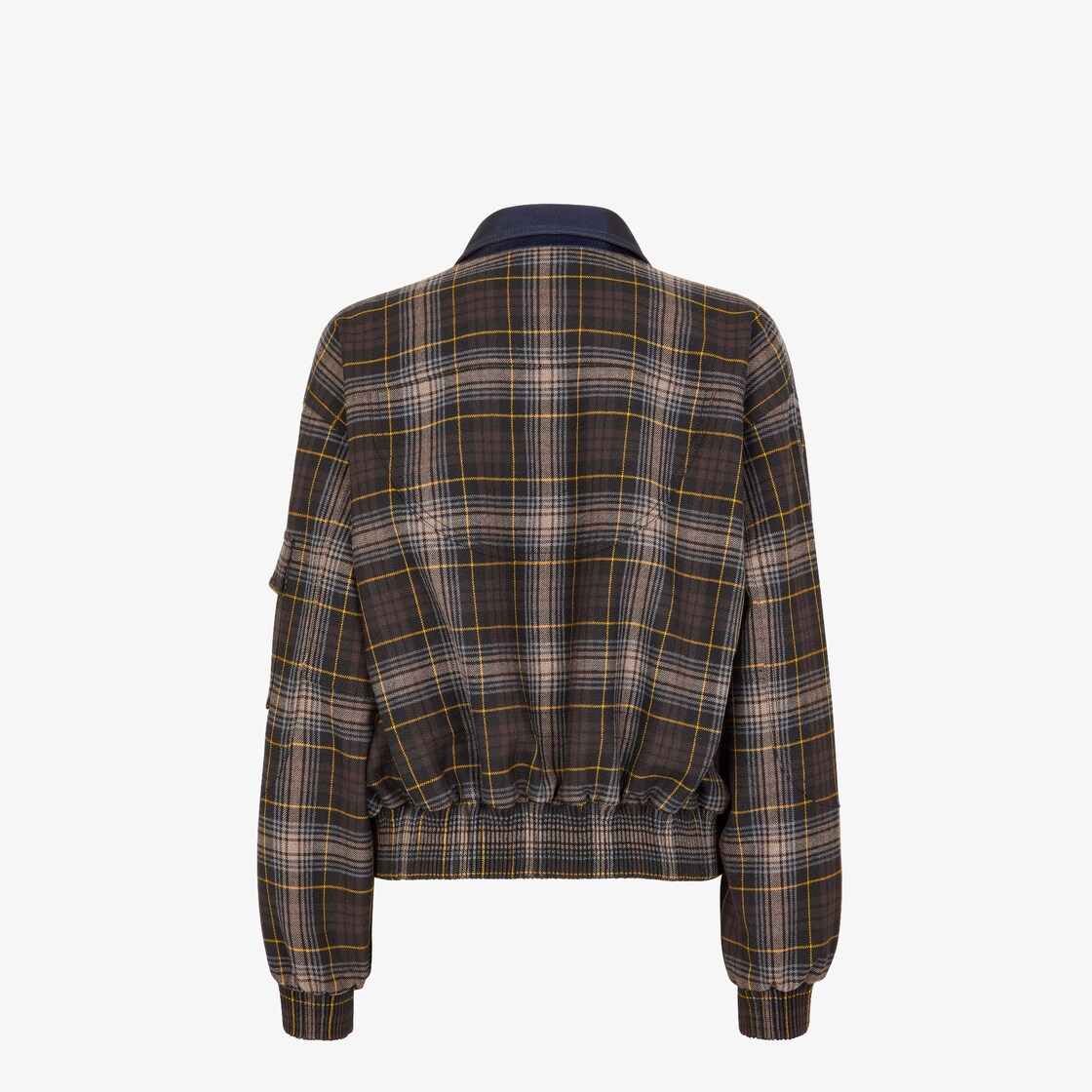 Blouson Brown Fendi Tartan bomber jacket Brown - Image 3/5