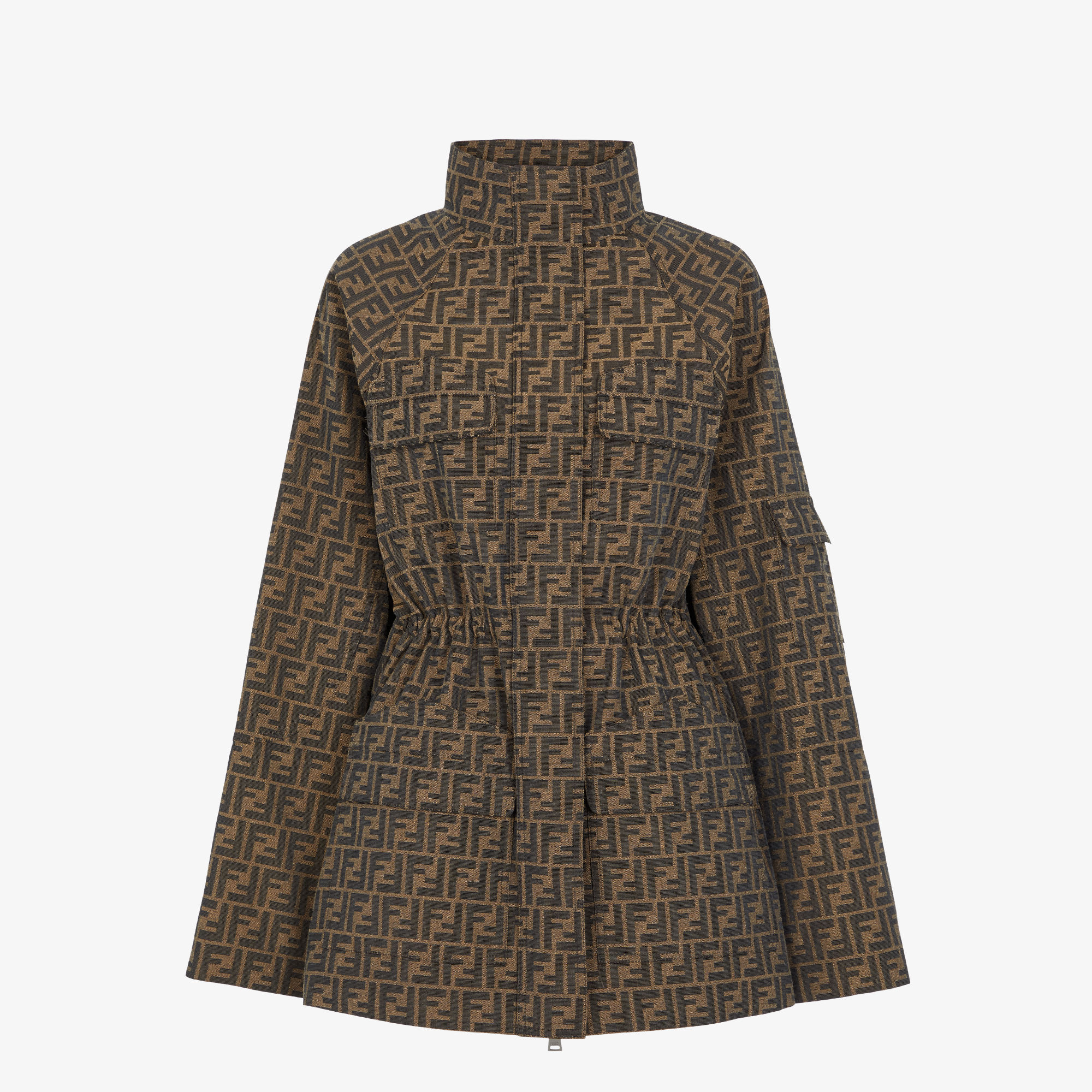 FENDI ミリタリージャケット 48 Blouson Fabric Brown | Fendi