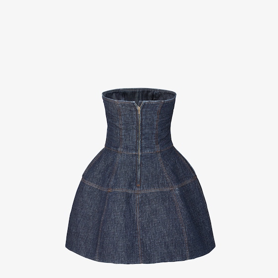 Fendi Short bustier dress with balloon skirt | Thumbnail 2